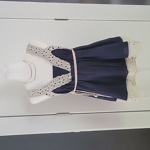 Anthropologie Odille Embroidered Top with Rope Detail